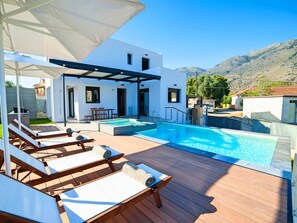 Villa | Pool | Indoor pool, outdoor pool - 2 new Villas With Heated Pool, Rent Separately or Together at Kournas Lake (Apokoronas)