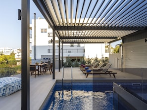 Outdoor pool - Beautiful Luxury Villa Near Coast, Pool, Beautiful sea View, Near Town Rhodes (Rhodes)