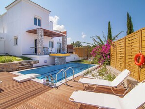 Exterior - Newly-built Villa in Loutra With Private Pool, Garden, BBQ (Rethymno)