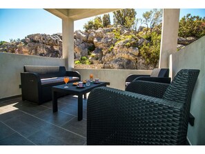Ferienhaus | Balkon