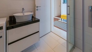 Apartment | Bathroom | Shower - Modern Home With Private Pool and Terrace With sea View (Crikvenica)