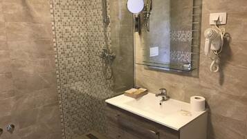 Villa | Bathroom | Shower, hair dryer