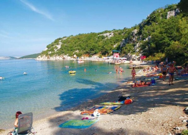 Apartment | View from property - Studio Apartment With Swimming Pool & Sea View (Crikvenica)