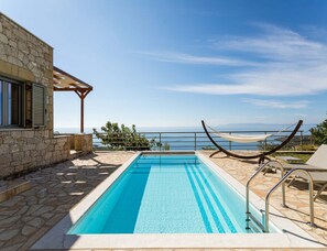 Apartment | View from property - Studio Apartment With Swimming Pool & Sea View (Crikvenica)