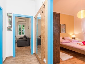 3 bedrooms, individually furnished, bed sheets