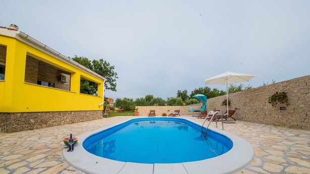 Unclassified image, 1 of 40, button - Beautiful Holiday Home With Private Pool, Nice Guesthouse, Lovely Roofed Terrace (Posedarje)