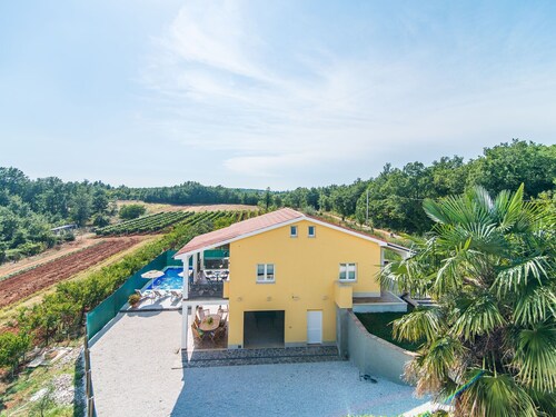 House With Private Pool for 10 People Surrounded by Vineyard in a Quiet Location