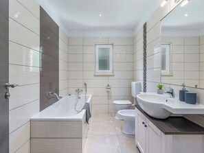 Hair dryer, towels