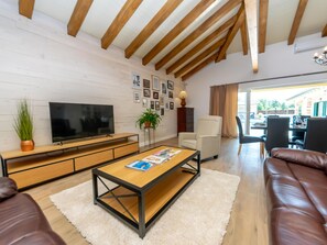 Living room - Amazing Villa With Private Swimming Pool, Roofed Terrace, Lovely Outside Kitchen (Policnik)