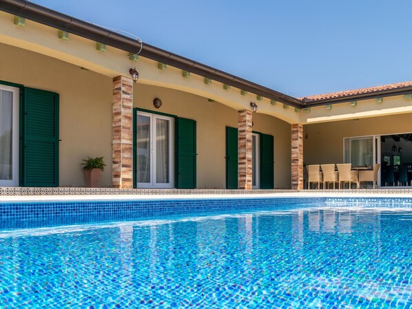Outdoor pool - Amazing Villa With Private Swimming Pool, Roofed Terrace, Lovely Outside Kitchen (Policnik)