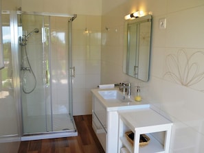 Villa | Bathroom | Hair dryer, towels