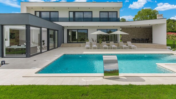 Unclassified image, 1 of 40, button - Modern Villa with Private Pool & Hot Tub in Central Istria (Tinjan)