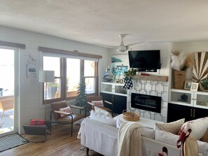 Smart TV, video games, DVD player, foosball