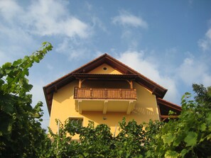 Vista frontal de la propiedad
