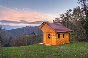 Blick von der Unterkunft