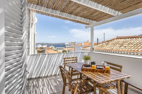 Luxury Room, City View | Terrace/patio. Niriides Guesthouse