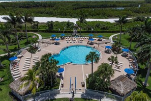 Et oppvarmet basseng