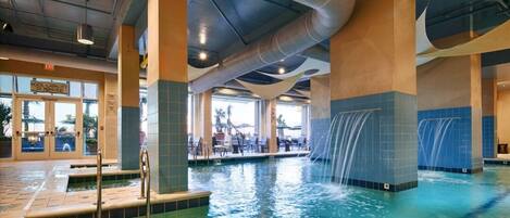 Indoor pool, outdoor pool