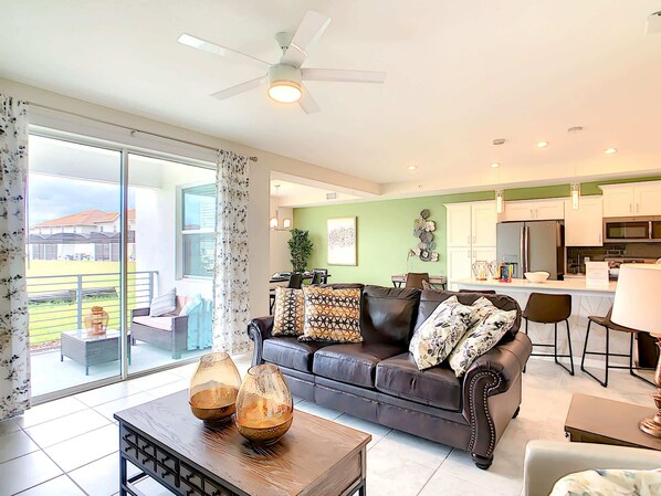 TV, DVD player, offices