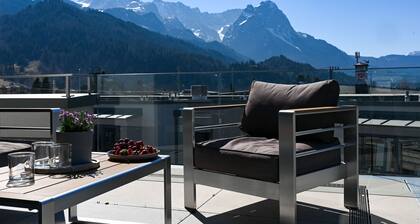 Mountain view panorama Garmisch