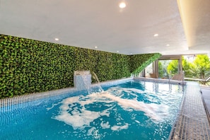 Indoor pool, a heated pool