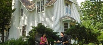 Garden Terrace Room in the Historic Garst Farmhouse at Whiterock Conservancy
