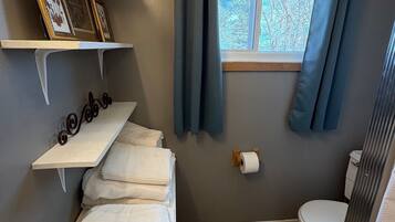 Hair dryer, towels