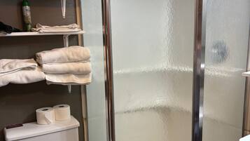 Hair dryer, towels