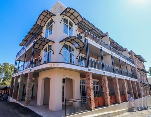 Penthouse apartment located less than a block away from square
