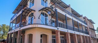 Penthouse apartment located less than a block away from square
