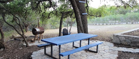 屋外ダイニングエリア