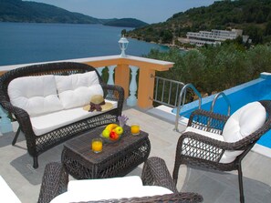 Balcony - Villa on Korcula With Seaview,private Swimming Pool,terrace With Bbq,beach 70m (Vela Luka)