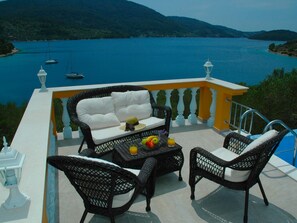 Balcony - Villa on Korcula With Seaview,private Swimming Pool,terrace With Bbq,beach 70m (Vela Luka)