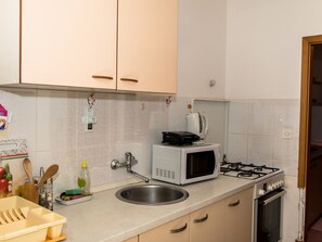 Coffee/tea maker, fridge, microwave, oven - Contemporary Apartment in Dubrovnik With Patio (Dubrovnik)