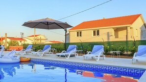 Outdoor pool, a heated pool - Modern Villa in Kastel Novi With Swimming Pool (Kastela)