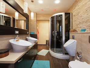 House | Bathroom - Modern Holiday Home at Podstrana with Hot Tub & Sauna (Podstrana)