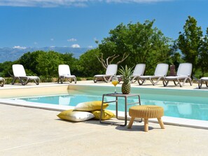 Pool - Luxurious Three Level Apartment With Private Terrace, Beuatiful Garden With Pool (Vrsi)