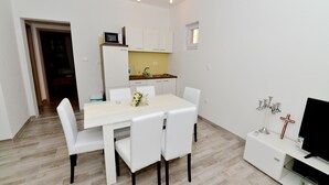 Dining - Two Fully Equipped First Floor Apartments With Private Terrace, Great sea View (Razanac)