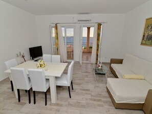 Apartment | Living room - Two Fully Equipped First Floor Apartments With Private Terrace, Great sea View (Razanac)