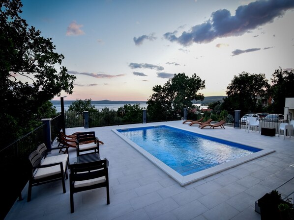 Outdoor pool - Modern Villa in Jasenice With Pool (Jasenice)