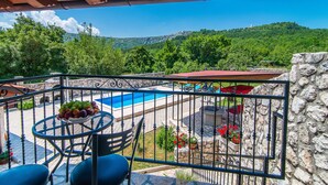 Balcony - Stone House With Private Pool and Garden in Quiet Place (Vinodol)