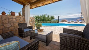 Unclassified image, 2 of 40, button - Tasteful House, Panoramic Sea View, Swimming Pool and Outdoor Kitchen Near Brsec (Moscenicka Draga)