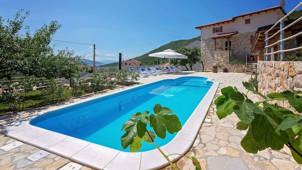 Unclassified image, 1 of 40, button - Tasteful House, Panoramic Sea View, Swimming Pool and Outdoor Kitchen Near Brsec (Moscenicka Draga)