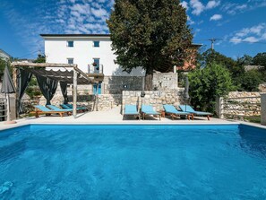 Exterior - House Near Brsec, on Large Property With Private Pool and Beautiful View (Moscenicka Draga)