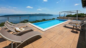Outdoor pool - Modern Villa With Infinity Pool in Brsec (Moscenicka Draga)