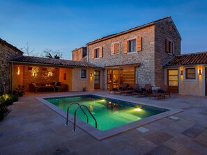 Villa | Pool | Indoor pool, outdoor pool - Beautiful Villa Consisting of two Houses With Private Pool, Near Pula and Beach (Liznjan)
