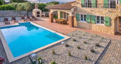 Newly Built Stone House With Pool and Beautiful Garden on the Island of Krk