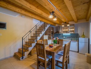 Villa | Dining - Villa in Rakalj Near Secluded Beaches (Marcana)