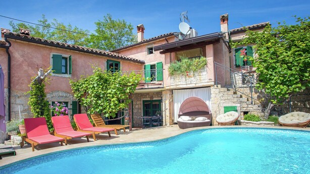 Outdoor pool - Authentic Stone Holiday House With Private Pool and Very Nice Location in Istria (Zminj)