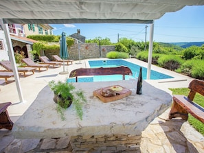Outdoor pool - Surrounded by Beautiful Mediterranean Vegetation and the Crystal Clear sea (Rasa)